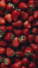 HD Wallpaper of Strawberries with Top View