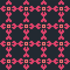 Fototapeta premium Abstract seamless background pattern pixelated Pixel Seamless Pattern