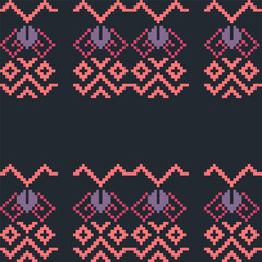 Abstract seamless background pattern pixelated Pixel Seamless Pattern
