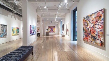 Elegance in Art: Modern Masterpieces at a Chic Gallery