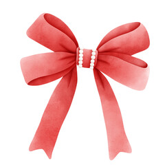 Red Coquette Bow