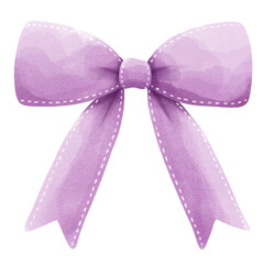 Elegant purple bow