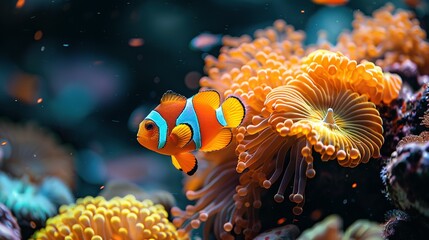 Obraz premium Tropical Fish Amidst Incredible Coral Reefs