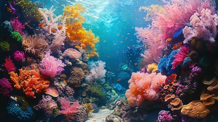 Tropical Fish Amidst Incredible Coral Reefs