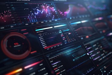 Interactive decision support system dashboard, strategic analysis, 3d, moody light, focus on critical data points, futuristic, Multilayer, Command center backdrop