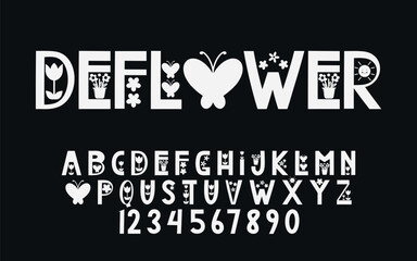 Vector display font vector design suitable for headline logotype poster and many more