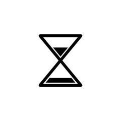 Hourglass icon with simple and modern design 
