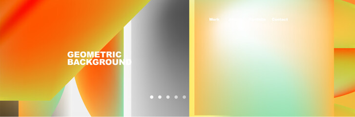 Minimal geometric web site page template design. Vector Illustration For Wallpaper, Banner, Background, Card, Book Illustration, landing page