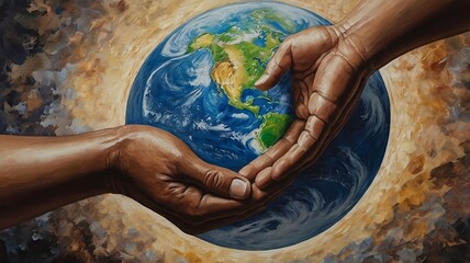 World Humanitarian Day August 19 Background. Creative art design. 