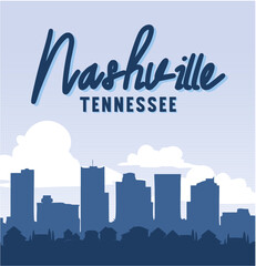 Fototapeta premium Nashville Tennessee with beautiful views