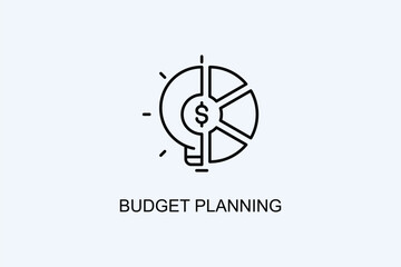 Budget Planning Vector Icon Or Logo Illustration