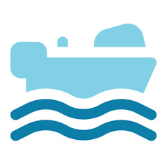 boat icon for illustration
