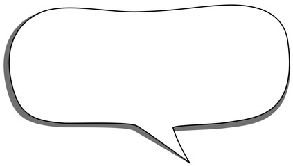 Bubble with shadow, Text balloon, SVG