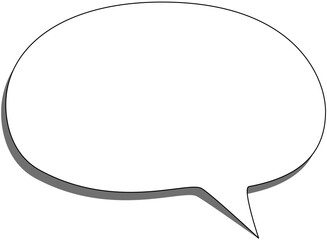 Bubble with shadow, Text balloon, SVG