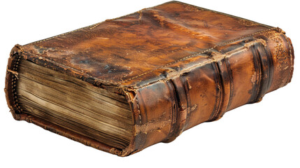 Old book isolated on a transparent background
