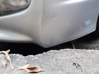 Scratched Car Bumper