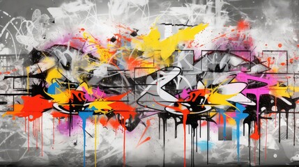 Fototapeta premium graffiti grunge grey background