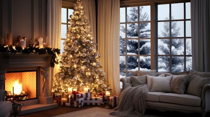 Fototapeta premium wonderland holidays lights