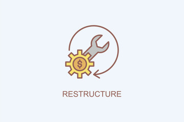 Restructure Vector Icon Or Logo Illustration