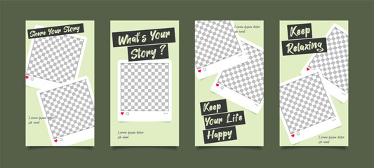 Editable Instagram Stories templates. Social media , post, 