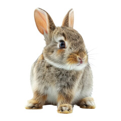 Obraz premium Cute bunny isolated on a transparent background