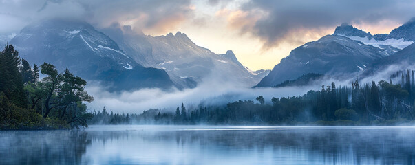 lake in the mountains