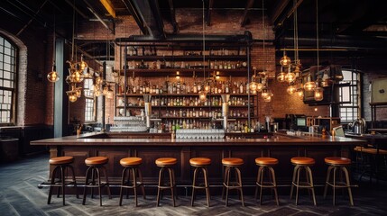 vintage bar interior