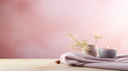 calming flyer background pink