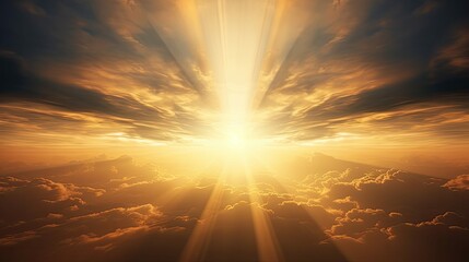 Fototapeta premium radiance sunray sun beam