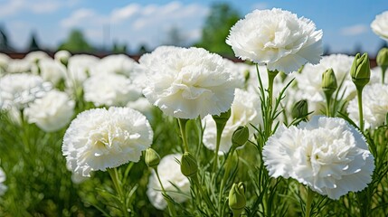 flowers white carnation