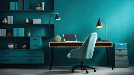 home teal interior