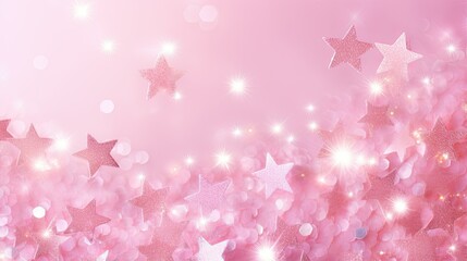 love pink star background