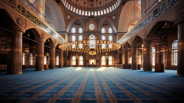 design blue mosque interior