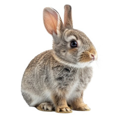 Obraz premium Cute bunny isolated on a transparent background