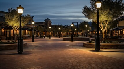 Fototapeta premium lamps outdoor parking lot lighting