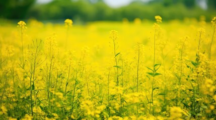 Obraz premium field colorful background yellow