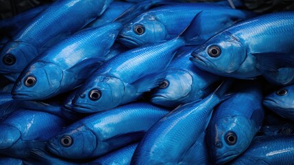 Obraz premium ing blue fish farm