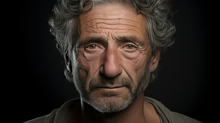 Obraz premium depth grey portrait background
