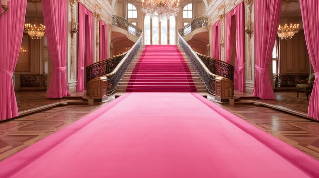 style pink carpet