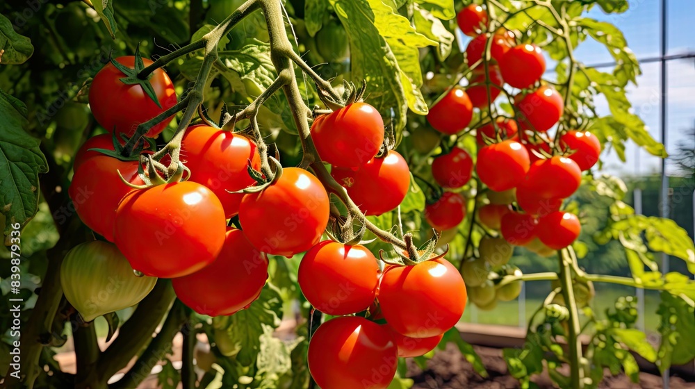 Sticker cluster garden tomato red