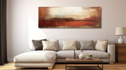 earth blurred interior modern painting
