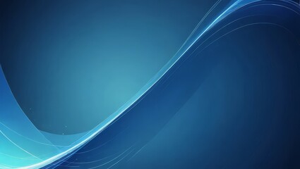 Abstract Blue Background with Swirling Lines