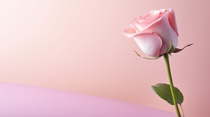 minimalist pink background rose