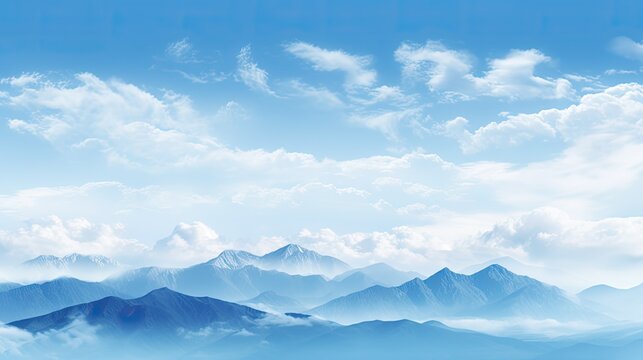 scattered blue cloudy background