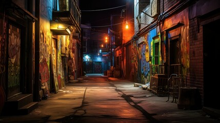 Fototapeta premium path dark alleyway