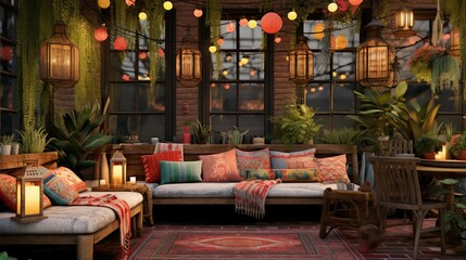 laid bohemian interior template