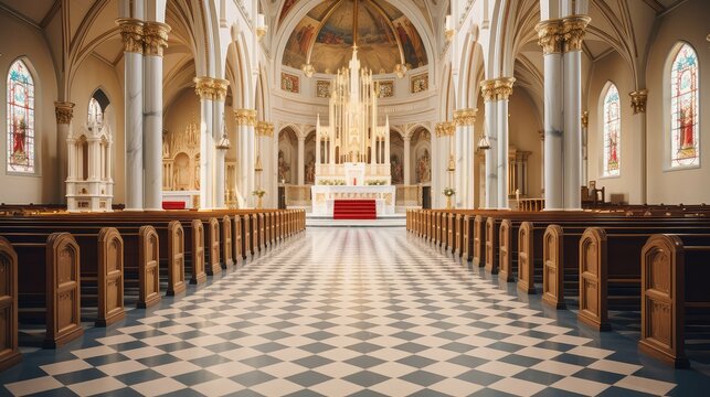 sanctuary catholic church interior
