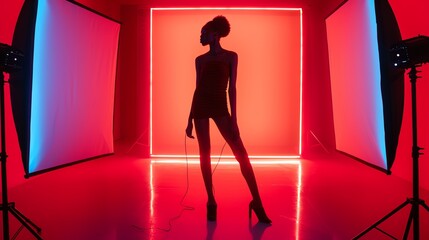 Woman photographer taking pictures of a cityscape