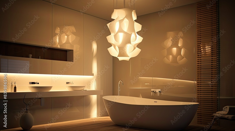 Canvas Prints minimalist bathroom light