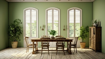 Fototapeta premium rustic empty home interior